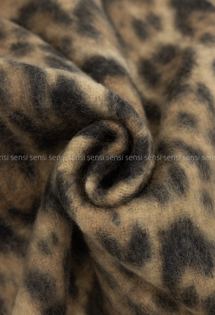 شال بافت پشمی موهری پلنگی کد1005157